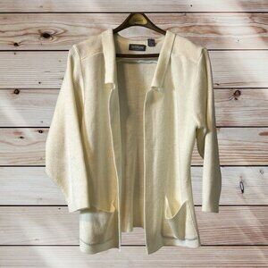 Yarnworks Long Sleeve Cardigan Off White Size Medium Cottagecore Cabincore‎ City